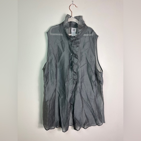 Cabi Sheer Ruffle Tank – Whimsigoth Fairy Festival L - Picture 8 of 9